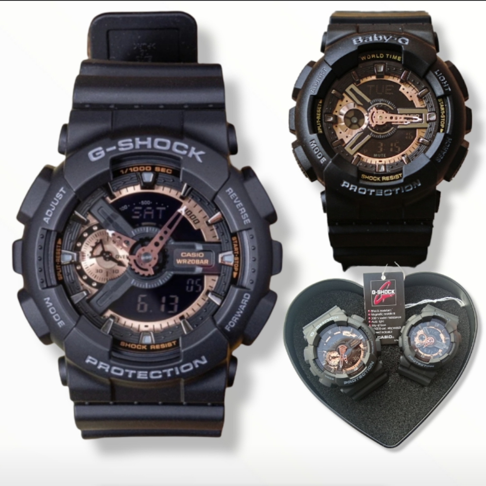 G-Shock Baby G Triple Black & Golden Rose - Picture 15 of 15